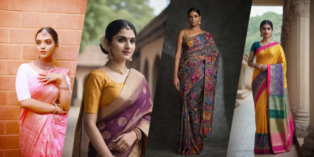 different types of saree